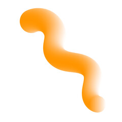 3D Gradient Squiggly Line Shape