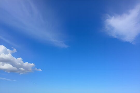A picture of clouds in the blue sky. no.97. Generative aI.