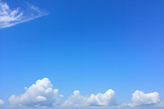 A picture of clouds in the blue sky. no.95. Generative aI.