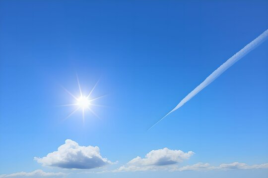 A picture of clouds in the blue sky. no.53. Generative aI.