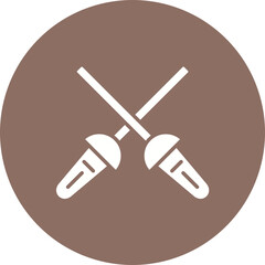 Fencing Sports Icon
