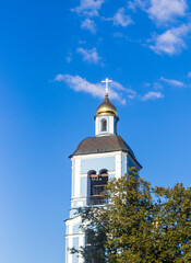 Shot of the dome of the orthodox church. Religion