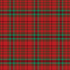 Plaid pattern with twill weave. Tartan check gingham seamless pattern in red and green.Vector illustration geometric background for fabric and paper in Christmas theme.