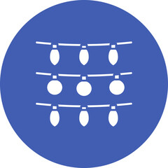 New Year Lights Icon