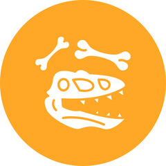 Dinosaur Fossil Icon