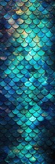 Colorful mermaid scale pattern background