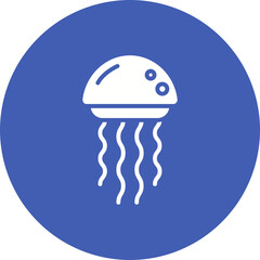 Naklejka premium Jellyfish Icon