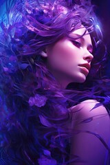 Naklejka premium Fictional Character Created By Generated AI.Ethereal Beauty