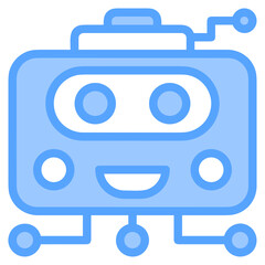 artificial intelligence technology icon symbol vector image. Illustration of artificial intelligence futuristic information human learning software design image