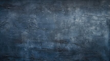 Grunge decorative navy blue dark stucco wall background.