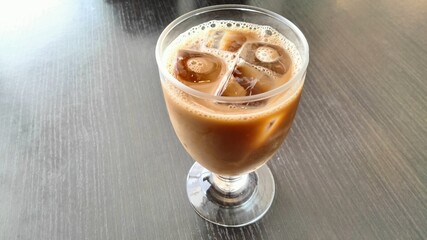 Iced coffee with milk and sugar, Japan