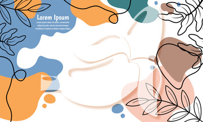 banana hand drawn flat design abstract doodle background