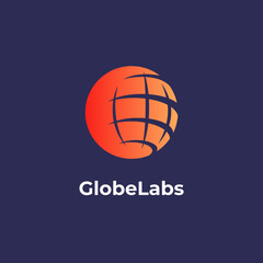 GlobeLabs - Globe logo design template. Globe vector icon. Basketball ball logo concept.