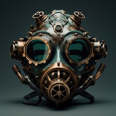 vintage gas mask.