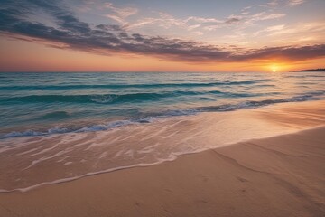 Fototapeta na wymiar beautiful sunset on the beach.beautiful sunset over the sea beautiful sunset on the beach.