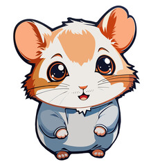 Cute baby Hamster illustration
