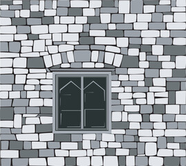 stone wall of a house
