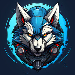 Wolf Head Digital Illustration