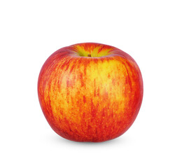 Red apple isolated on white background.