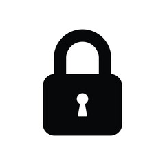 padlock icon design, illustration design