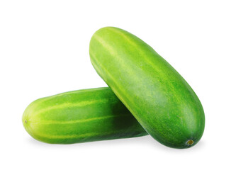 Cucumber isolated on white background.
