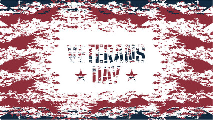 Minimalist grunge background design for Veterans Day celebration