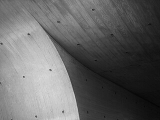 Architecture details Concrete curve wall texture Industry background - 644776333