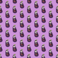 cute eggplant background.