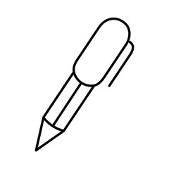 Line art pen icon or symbol.