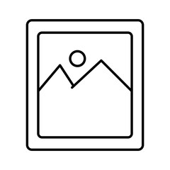Picture or Gallery icon in black line art.