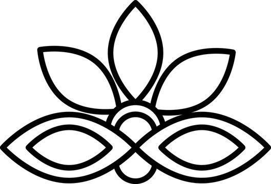 recommend clip art: Line art illustration of Masquerade eye mask icon.