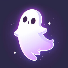 Fototapeta premium Cute Halloween ghost mascot