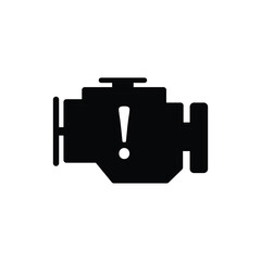 car engine icon vector sign