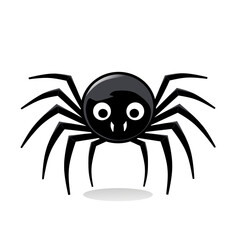 Spider clipart cartoon design on white background