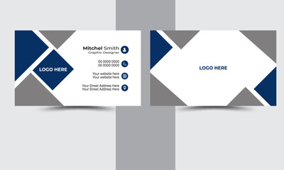 Corporate creative colorful new digital Business card Design .