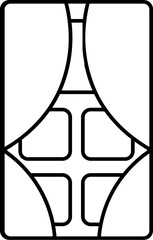 Vector Illustration of Curtsvgn With Window.