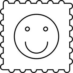 LSD Icon In Black Line Art.