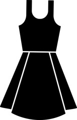 Modern Dress Icon Or Symbol In Glyph Style.