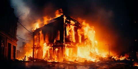 Fire Destruction Burned Building Insurance