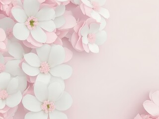 Fototapeta na wymiar pink cherry blossom background