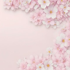 Fototapeta na wymiar pink background with flowers