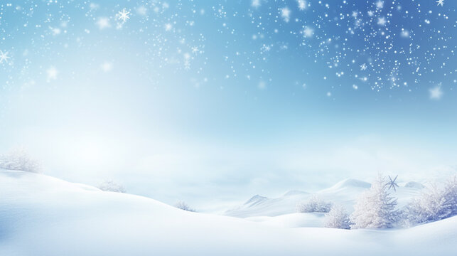 winter landscape christmas card. Generative Ai