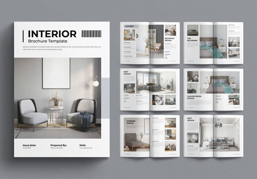 Interior Brochure Design Template