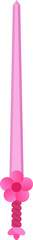 vector of a purplish pink flower sword suitable for use as a game graphic asset