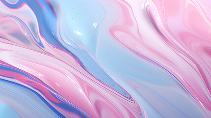Abstract liquid fluid paint background, Soft pastel color and golden lines. High quality photo