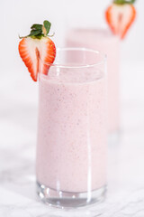 Strawberry banana smoothie