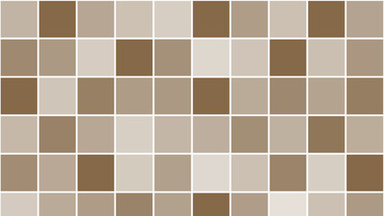 Brown abstract square mosaic background