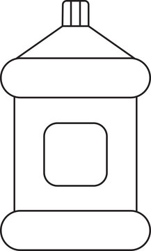 recommend clip art: Mouth Wash Icon In Thin Line Art.
