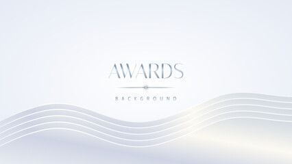 Luxury white award graphic background. Template luxury premium corporate abstract design. Template banner certificate. Modern design concept. Vector illustration.