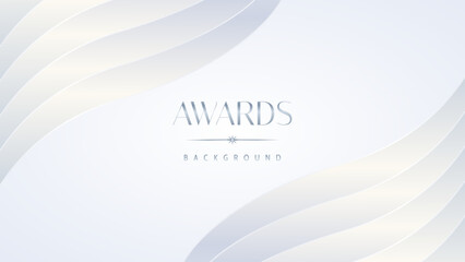 Luxury white award graphic background. Template luxury premium corporate abstract design. Template banner certificate. Modern design concept. Vector illustration.